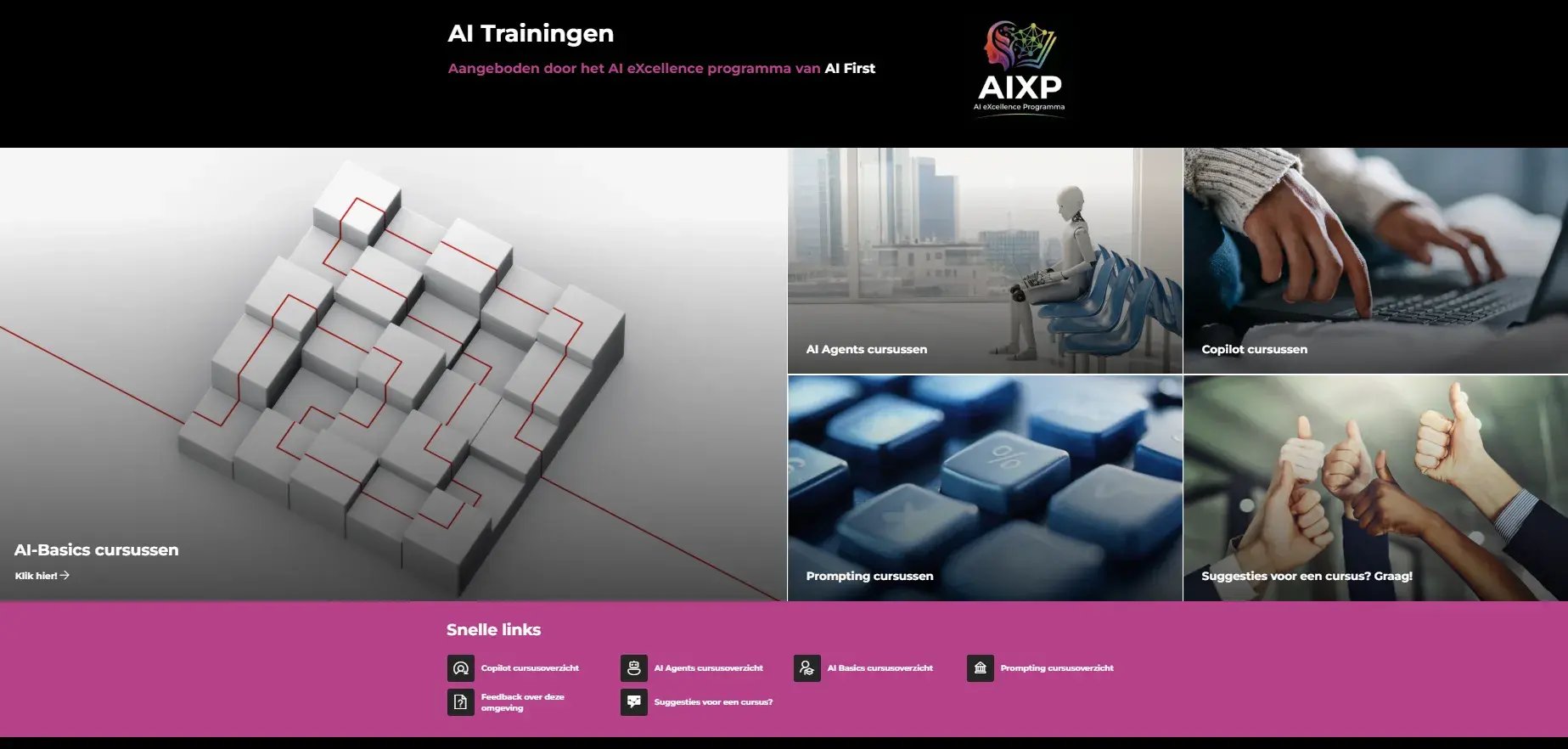 Screenshot AI learningplatform.
